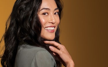 A woman with great-looking skin after a treatment for aged skin