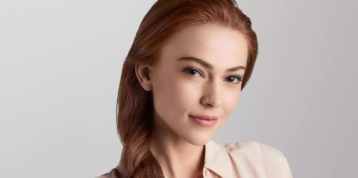Close-up of woman, in relation to injectable volumizing-style dermal fillers