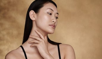The woman had skin booster on her forehead